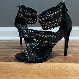 Vince Camino black studded heels size 6